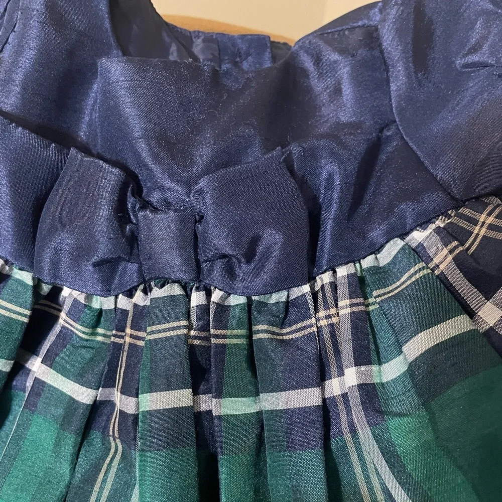 🦚3/$15🦚Gymboree Plaid Green Dress Size18-24Months